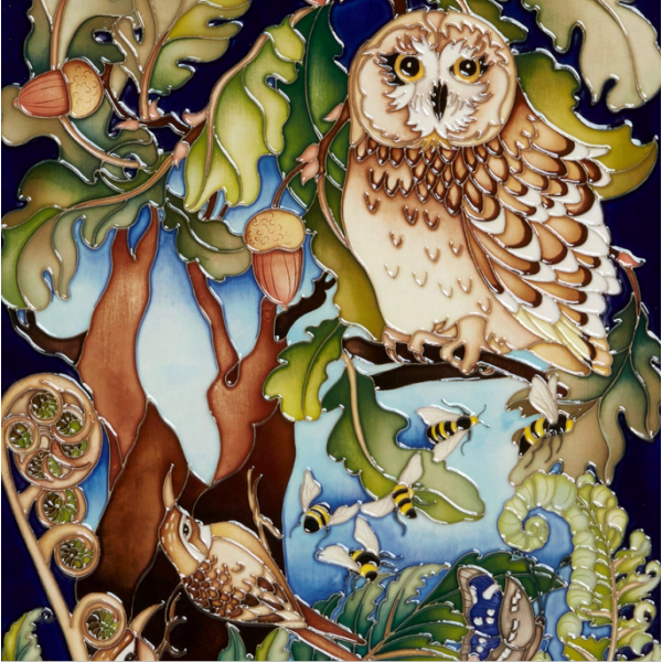 ムーアクロフト社（Moorcroft）の「クイーンズ・チョイス」直径約35cm The Majesty of Trees